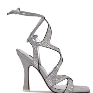 Nine West Alanah Ankle Wrap Na Podpatku Biele | OCZTMR-382
