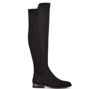 Nine West Allair Siroke Topanky Calf Over the Knee Čierne | BFPLNV-796