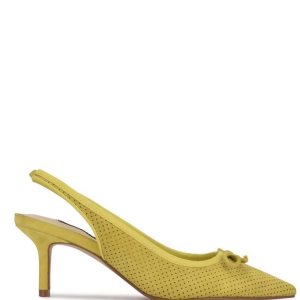 Nine West Aperf Slingback Pointy Spicou Pumps Žlté | BXZYVP-725
