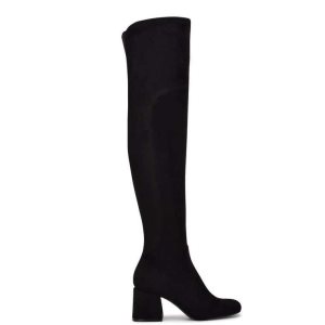 Nine West Blocky Over The Knee Na Podpatku Čierne | CAFIOB-637