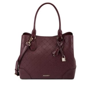 Nine West Brooklyn Jet Set Carryall Bordove | OPIXFG-648