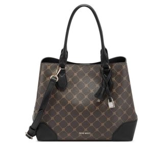 Nine West Brooklyn Jet Set Carryall Hnede Čierne | EZDBNG-760