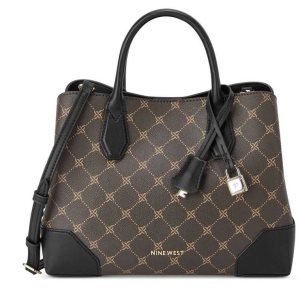 Nine West Brooklyn Jet Set Satchel Hnede Čierne | VZGJLY-204