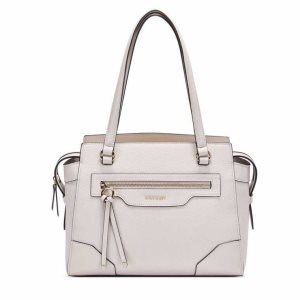 Nine West Brooklyn Jet Set Shldr Satchel Béžové | GPBMER-586