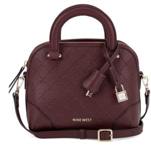 Nine West Brooklyn Mini Dome Satchel Bordove | JITGUZ-768