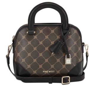 Nine West Brooklyn Mini Dome Satchel Hnede | RLXKUQ-426