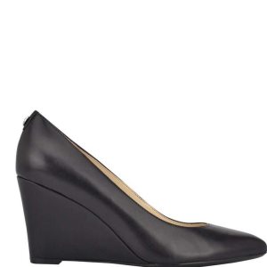 Nine West Cal 9x9 Saty Wedges Čierne | DNGYIT-562