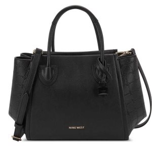 Nine West Camden Jet Set Satchel Čierne | TVPJHW-479