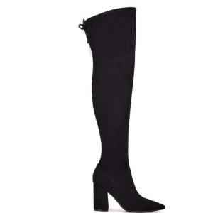 Nine West Ceeya 9x9 Over The Knee Na Podpatku Čierne | SDJNIA-584