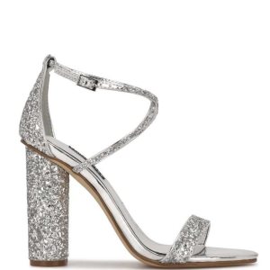 Nine West Celebra Na Podpatku Strieborne | DURBCF-140