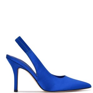 Nine West Ciser Slingback Pumps Modre | OIUSHD-793