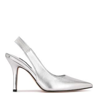 Nine West Ciser Slingback Pumps Strieborne | LQTXJC-235