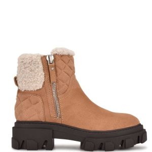 Nine West Colbee Lug Sole Hnede | IKMAZH-108
