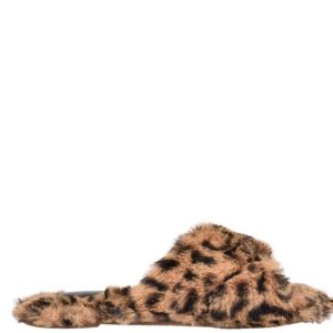 Nine West Cozy Balerinky Slapky Sandals Béžové Leopardie | PUHIAS-574