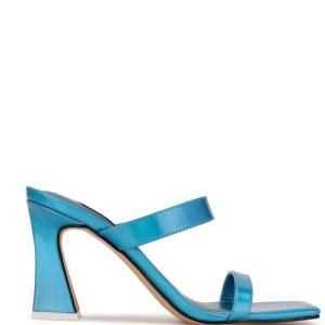 Nine West Darla Na Podpatku Slapky Sandals Modre Metal | FGJXTM-204