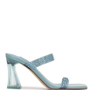 Nine West Darla Na Podpatku Slapky Sandals Modre | XIMSDO-293