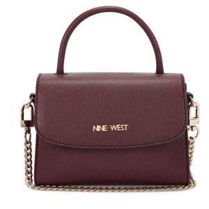 Nine West Dayle Mini Top Handle Flap Bordove | VAFIZY-608