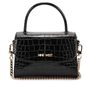 Nine West Dayle Mini Top Handle Flap Čierne | NQZBGI-021