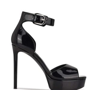 Nine West Debby Platforme Čierne | EZLQRD-143