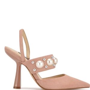 Nine West Debut Saty Slingback Pumps Ruzove | GZKSOE-036