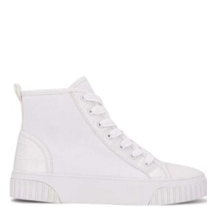 Nine West Dyiane High Top Sneakers Biele | CHDLKE-583