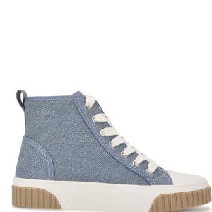Nine West Dyiane High Top Sneakers Modre | UEMTPW-930