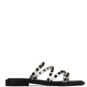 Nine West Evan Slapky Sandals Čierne | WBNLUF-570