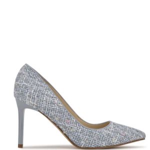 Nine West Ezra Pointy Spicou Pumps Svetlo Modre | QPLJFK-825