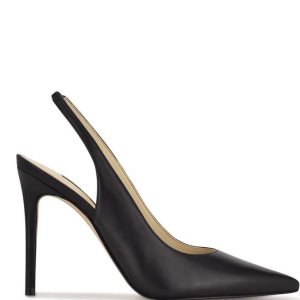 Nine West Feather Pointy Spicou Slingback Pumps Čierne | EBWYHU-793