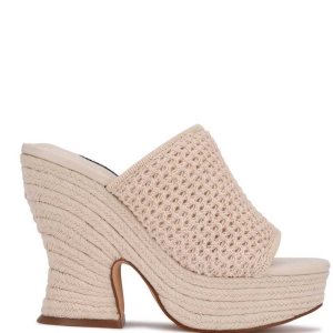 Nine West Fefee Platforme Slapky Sandals Krém | WXGIMV-718