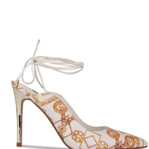 Nine West Feya Ankle Wrap Saty Pumps Biele Viacfarebný | INEPTA-685