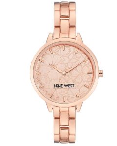 Nine West Floral Dial Bracelet | NYSOFW-790