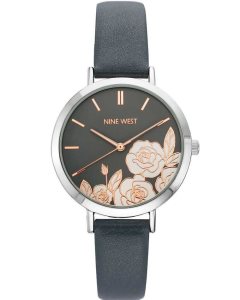 Nine West Floral Dial Smooth Siva | NLAKRQ-741