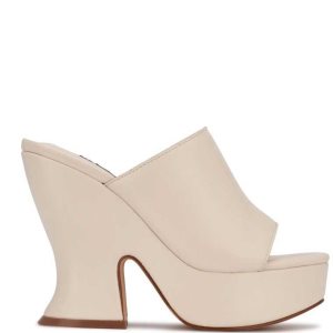 Nine West Flower Platforme Slapky Sandals Krém | IVKAHX-065