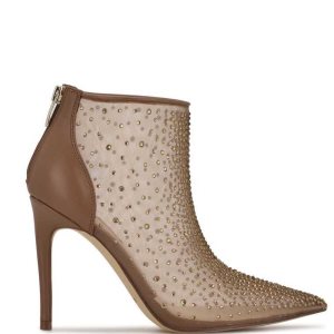 Nine West Fornow Saty Booties Svetlo Hnede | VFOCEM-534