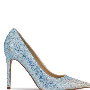 Nine West Fresh Rhinestone Pointy Spicou Pumps Biele | BUMEQP-384
