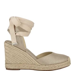 Nine West Friend Ankle Wrap Espadrille Wedge | UYDVQC-625