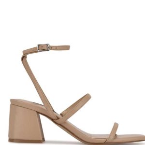 Nine West Gali Block Heel Slapky Sandals Ruzove | BACYVT-183