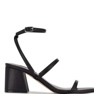 Nine West Gali Block Heel Slapky Sandals Čierne | DQMVPO-912
