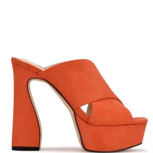 Nine West Girlz Platforme Oranžové | LCHFTR-415