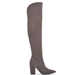 Nine West Goforit Over The Knee Boots Siva | LWXCRB-486