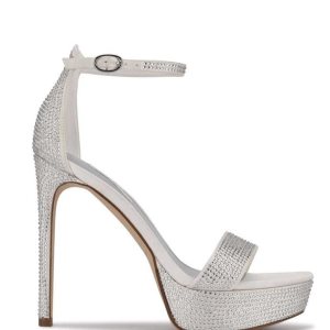 Nine West Goout Platforme Sandals Biele | QNVDSF-439
