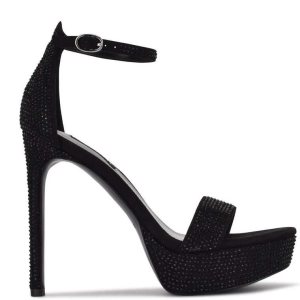 Nine West Goout Platforme Čierne | LDAINC-194