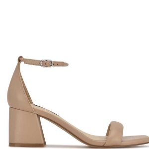Nine West Gretal Ankle Remienkove Block Heel Ruzove | IGXDOT-049