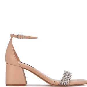 Nine West Gretal Ankle Remienkove Block Heel Béžové | QIFRNP-621
