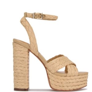 Nine West Hadyn Platforme Béžové | HQUCDM-871