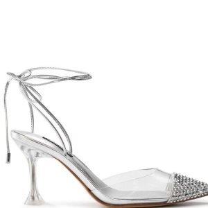 Nine West Haina Ankle Wraps Pumps Strieborne | SMDPUV-726