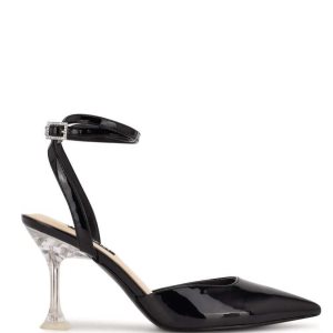Nine West Harlowe Ankle Remienkove Pumps Čierne | ZDUMKG-213