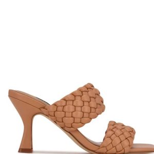 Nine West Hasnot Na Podpatku Slapky Sandals Svetlo Hnede | SVPXQW-963