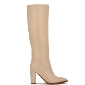 Nine West Hiya Na Podpatku Boots Krém | CWNOHY-135